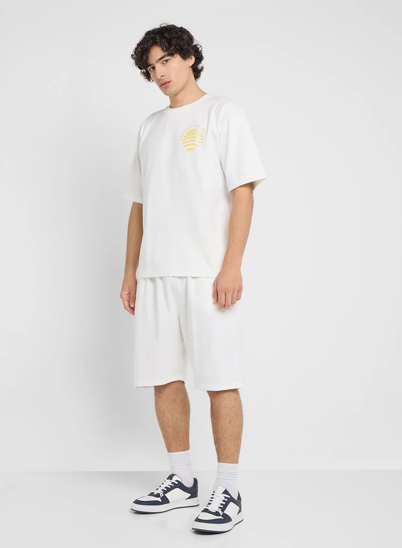Seventy Five Graphic T-Shirts And Shorts Sets