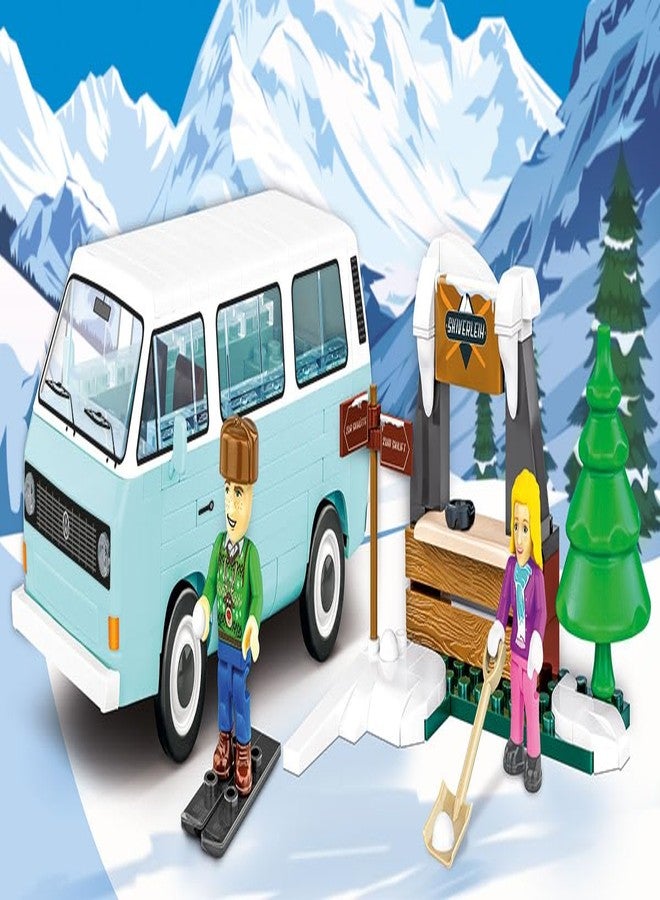 COBI Volkswagen Winter Adventure VW T3 Building Set, 189 Pieces - Image 3