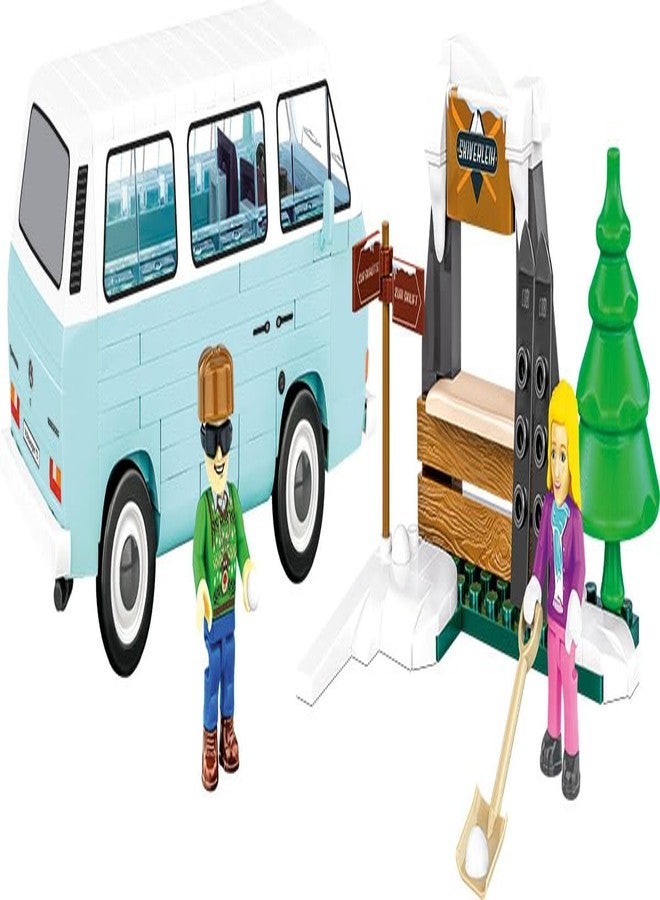 COBI Volkswagen Winter Adventure VW T3 Building Set, 189 Pieces - Image 4