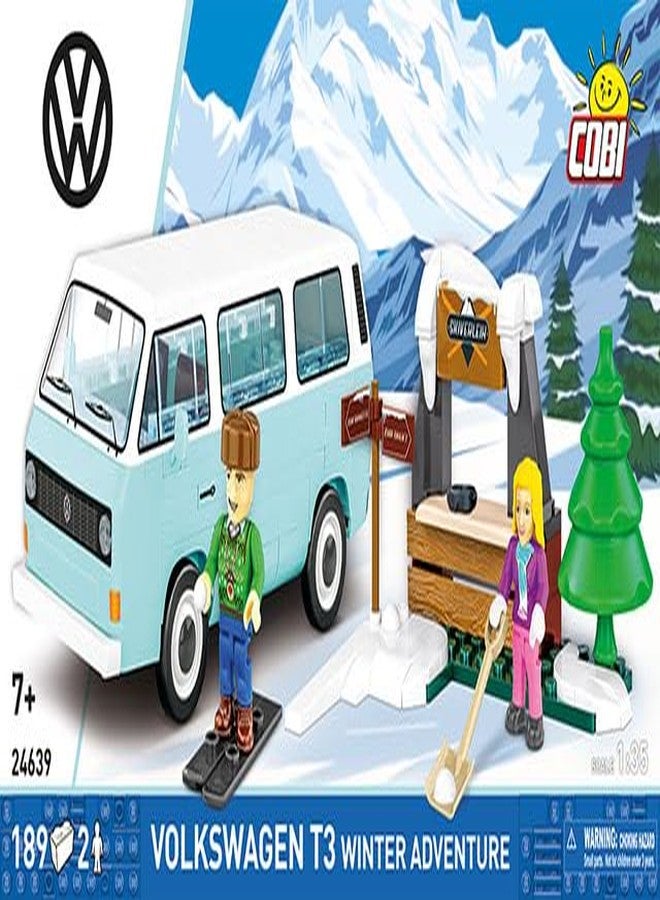 COBI Volkswagen Winter Adventure VW T3 Building Set, 189 Pieces - Image 5