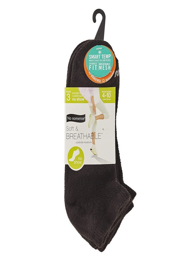 لا معنى جوارب نسائية شبكية غير ظاهرة من نو نونسنس، مبطنة (مقاسات 4-10، أسود، عبوة من 3 قطع) - Image 2
