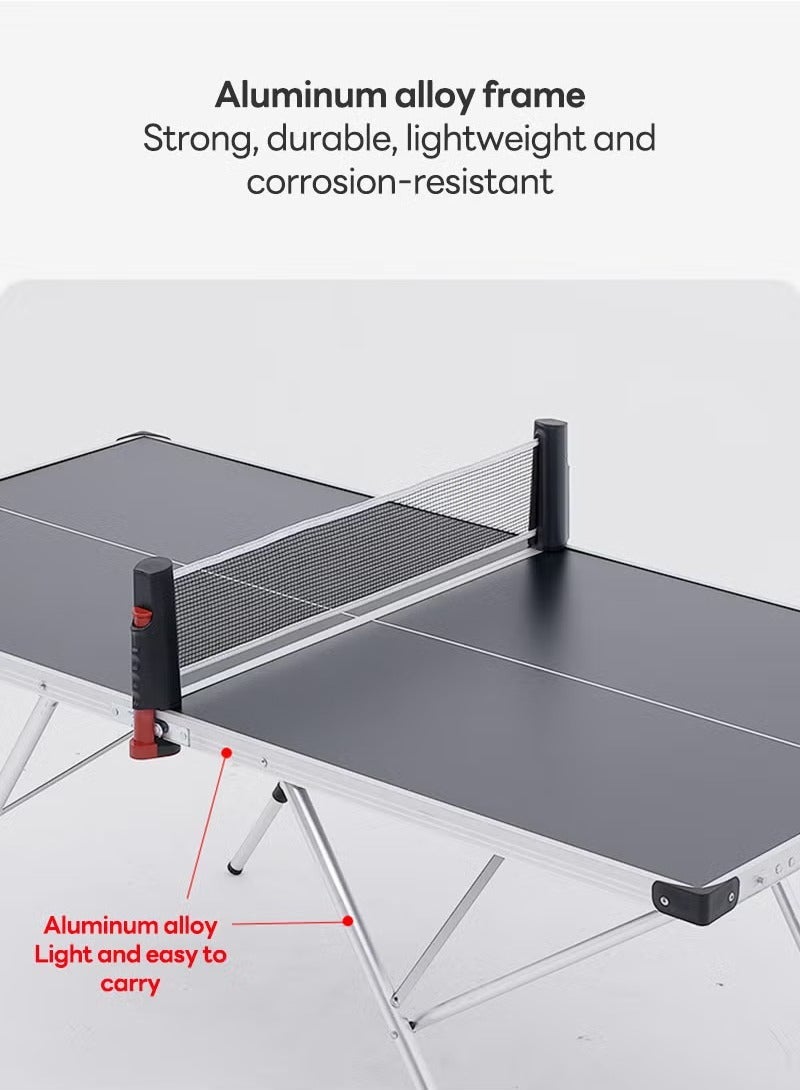 founder Home Indoor and Outdoor Portable Table Tennis Table, Removable and Foldable Portable Table Tennis Table 160*80*55/70CM - Image 4