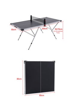 founder Home Indoor and Outdoor Portable Table Tennis Table, Removable and Foldable Portable Table Tennis Table 160*80*55/70CM  - Image 4