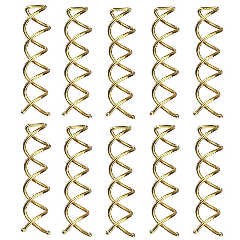 Spiral Bobby Pins 10 Pack Spin Pins Spiral Hair Clip Spin Clip Bun Stick Pick for DIY Hair Style Messy Bun Tool Perfect Small Bun Bobbypins Bobbie Fashion Blonde
