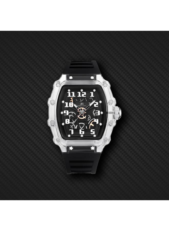 KENNETH SCOTT Men's Silicone Analog Watch K25009-SSBX - 43 mm - Image 5