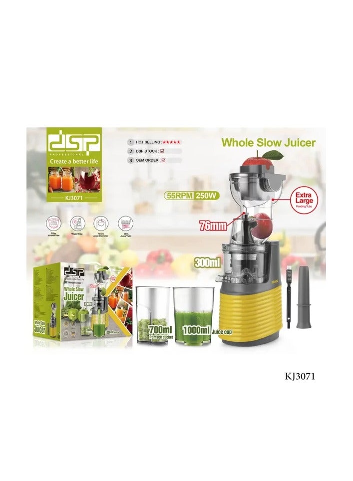 DSP DSP KJ3071 Whole Slow Juicer  - Image 3