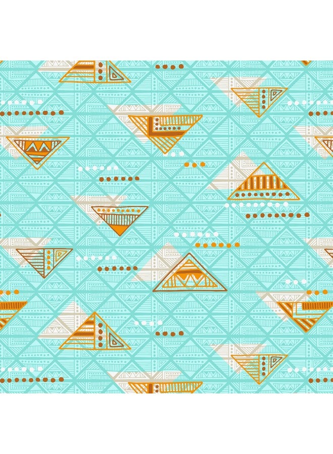 Home Ecstasy 100% Cotton Double Bedsheet with 2 Pillow Covers, 140 TC Geometric Sea Green for Double Bed (7.3ft X 7.7ft) - Image 4