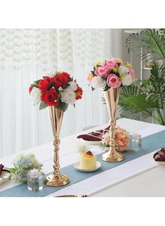 2 Pcs Tabletop Decoration Centerpiece, 16.7in Metal Wedding Flowers Gold Vase, Anniversary Birthday Party Home Decoration Flower Arrangement - pzsku/Z1890BF3F176133D7C782Z/45/_/1717582514/24ec04bb-06e5-46ba-8d98-860f45dc4824