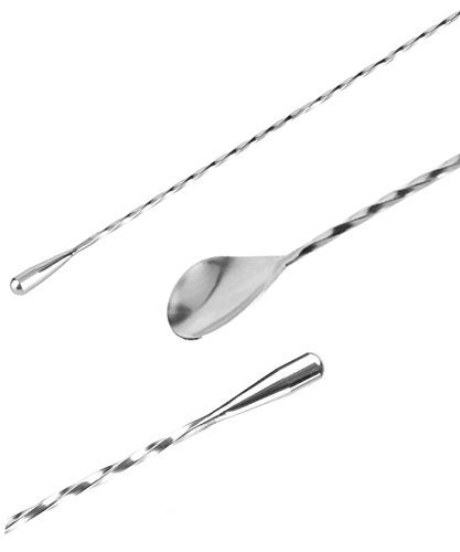 Purefold 12 Inches Stainless Steel Bar Spoon, Bartender Cocktail Shaker Cocktail Mixing Spoon,Spiral Pattern - Image 3
