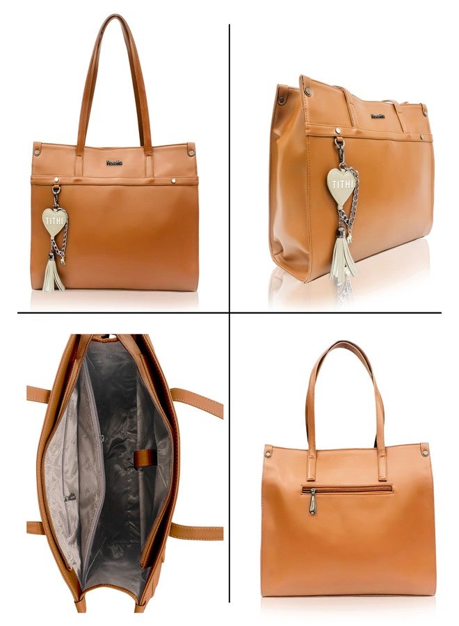 روزيتا مجموعة هدايا التجميل روزيتا 6 في 1 للنساء | حقيبة يد بنية أنيقة مع جل للوجه، لوشن الصبار، جل استحمام، ملح استحمام ومرطب شفاه | مجموعة سبا فاخرة. - Image 4