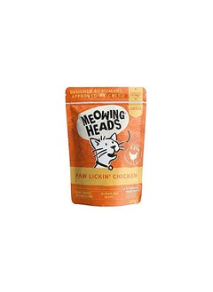 Wet Cat Food - Paw Lickin' Chicken - 93% Natural Chicken Pouches with No Artificial Flavours, Grain-Free Recipe (10 x 100 g)