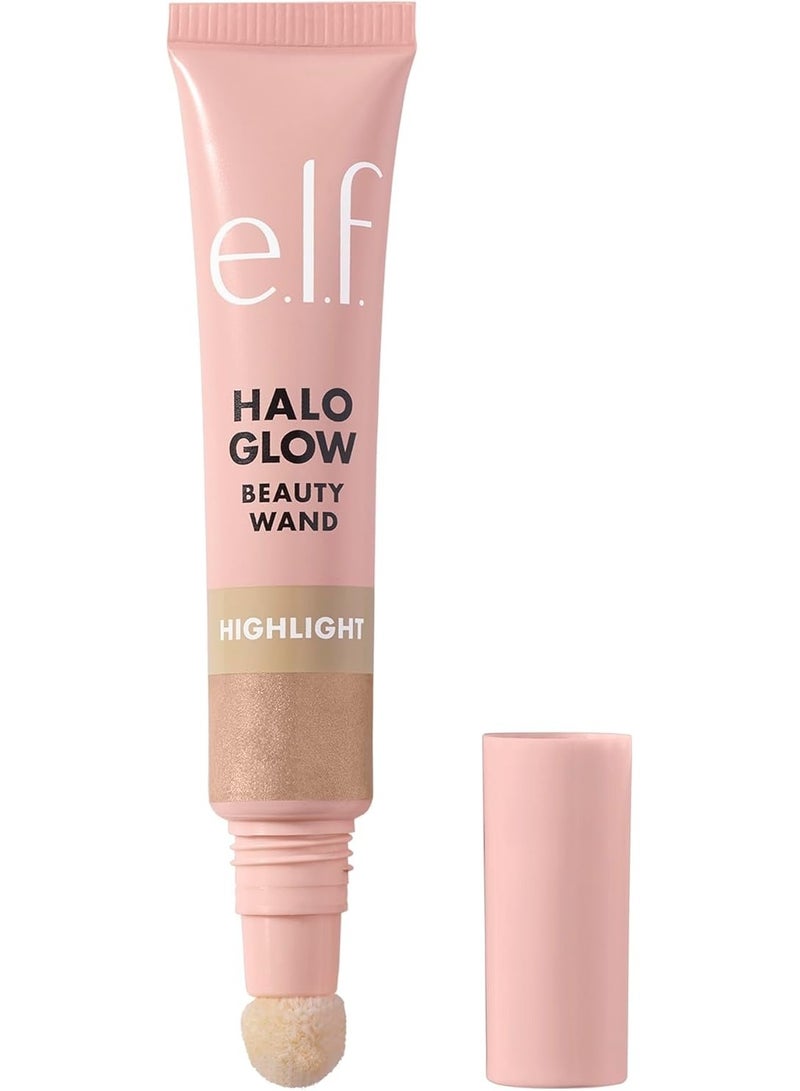 إلف عصا هالو جلو هايلايتر بيوتي، عصا هايلايتر سائلة لبشرة مشرقة ومتوهجة، تركيبة قابلة للبناء، نباتية وخالية من القسوة، حملة شامبانيا - Image 1