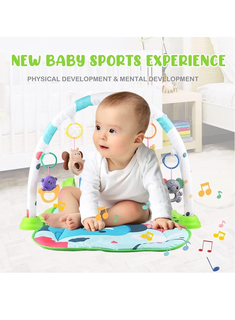 سكاي تاتش سجادات اللعب لصالات الألعاب الرياضية للأطفال، سجادات صالة الألعاب الرياضية للبيانو، سجادة وقت البطن قابلة للفصل مع الموسيقى والأضواء، ألعاب تعليمية إلكترونية موسيقية، مركز أنشطة للأطفال الرضع والأطفال - Image 5