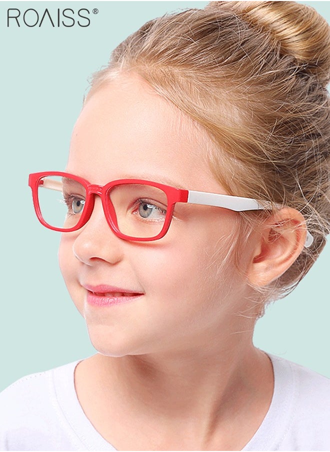 roaiss - Blue Light Blocking Glasses for Kids Anti Eyestrain Computer Glasses,UV Protection Anti Blue Eyeglasses Video Gaming Glasses for Girls Boys Age 3-9 - Image 1