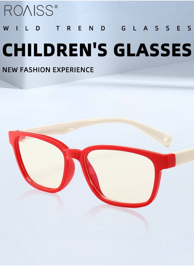 roaiss - Blue Light Blocking Glasses for Kids Anti Eyestrain Computer Glasses,UV Protection Anti Blue Eyeglasses Video Gaming Glasses for Girls Boys Age 3-9 - Image 1