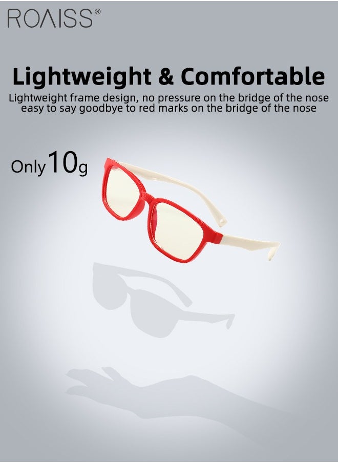 roaiss - Blue Light Blocking Glasses for Kids Anti Eyestrain Computer Glasses,UV Protection Anti Blue Eyeglasses Video Gaming Glasses for Girls Boys Age 3-9 - Image 1