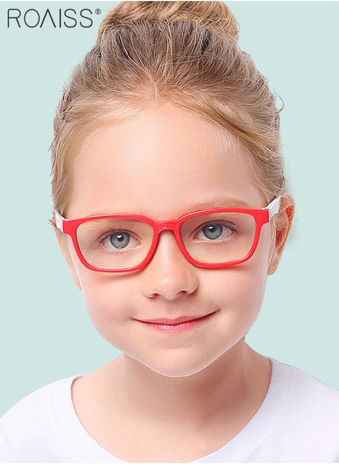 roaiss - Blue Light Blocking Glasses for Kids Anti Eyestrain Computer Glasses,UV Protection Anti Blue Eyeglasses Video Gaming Glasses for Girls Boys Age 3-9 - Image 1