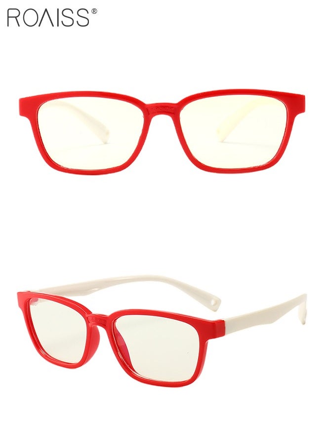 roaiss - Blue Light Blocking Glasses for Kids Anti Eyestrain Computer Glasses,UV Protection Anti Blue Eyeglasses Video Gaming Glasses for Girls Boys Age 3-9 - Image 1