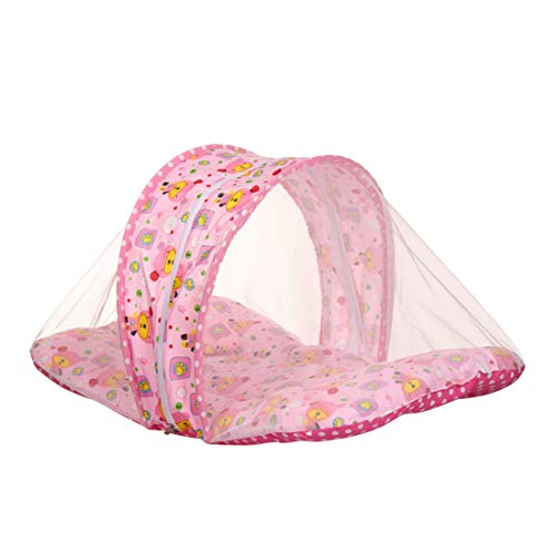 KooKyKooby Baby Mosquito and Insect Protection Net with Bedding (Pink(Space Bunny)) - Image 3