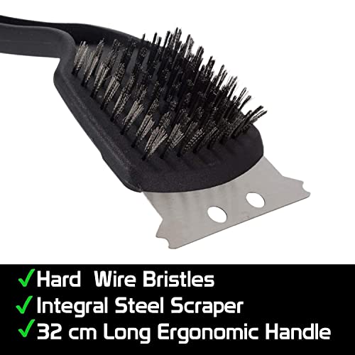MUGATH Stainless Steel Wire, Grill Cleaning Brush, Heavy Duty Steel Scraper Brush for Oven Household Kitchen Brush Tool Stainless Steel Scrapper & Metal Bristle, Barbecue Oven Cleaner - Image 3