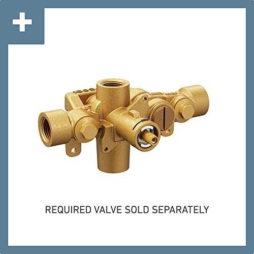 Moen Voss Brushed Nickel 1-Handle Moentrol Pressure Balancing Valve Trim Kit with Volume Control, Valve Required T3691BN - Image 3