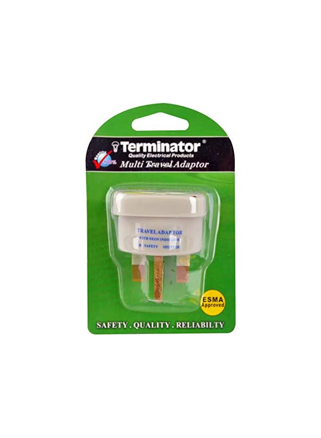 Terminator Terminator Multi Traveler Adapter With Shutter & Indicator (UK to Universal)  - Image 3