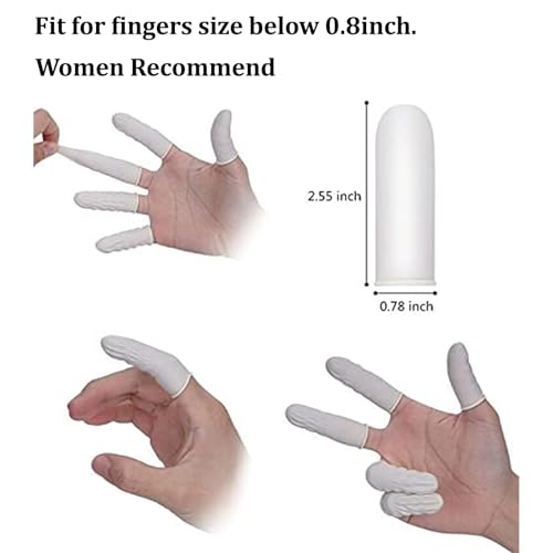 Cuttte (Approx. 330 PCS Latex Finger Cots, Medium Finger Gloves Protectors Disposable, Thumb Covers Protector for Fingertips - Image 2