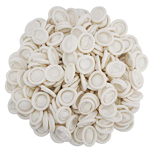 Cuttte (Approx. 330 PCS Latex Finger Cots, Medium Finger Gloves Protectors Disposable, Thumb Covers Protector for Fingertips - Image 1