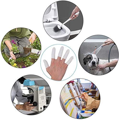 Cuttte (Approx. 330 PCS Latex Finger Cots, Medium Finger Gloves Protectors Disposable, Thumb Covers Protector for Fingertips - Image 5
