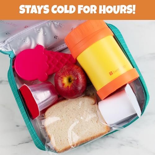 Bentology Kids Hard Ice Packs (3 PK) Slim Lightweight Reusable Cooler Freezer Packs- Long-Lasting Chillers Keep Food Fresh for Hours- Durable Leak-Proof Design for Boys Girls Back To School- BPA Free, Food Safe - Image 2