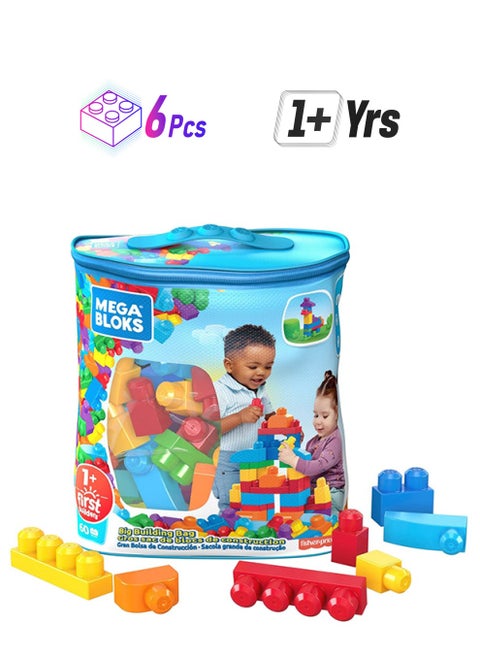 Mega Bloks 1st Builders Bldg Bag 6pcs Classic