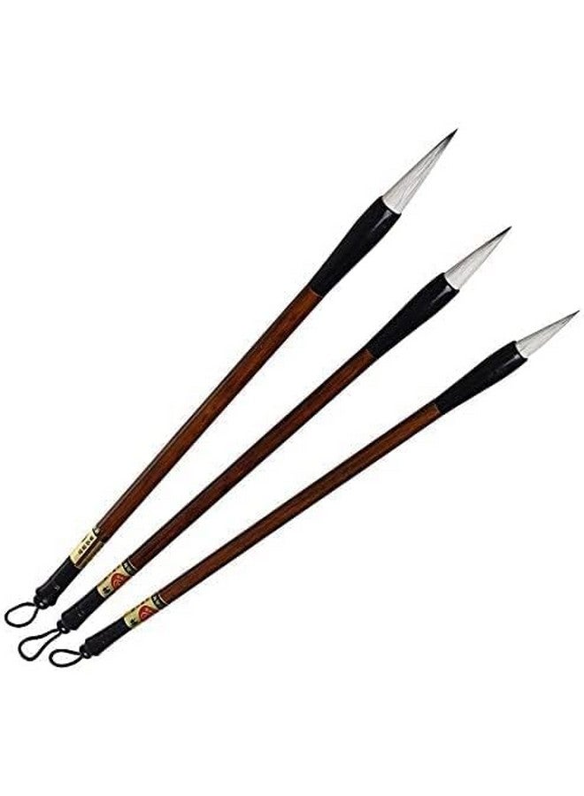 Like-It Like it Imported Artist Professional Painting Brushes (Chinese Calligraphy Brush Set of 3) - Image 3