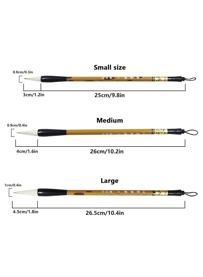 Like-It Like it Imported Artist Professional Painting Brushes (Chinese Calligraphy Brush Set of 3) - Image 2