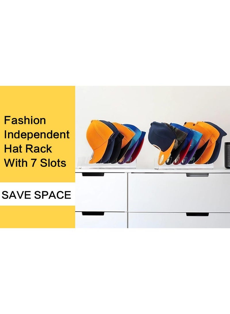 1-Pieces Acrylic Hat Rack Duck Cap Storage Rack Baseball Cap Storage Display Rack-Black 3MM  - Image 2