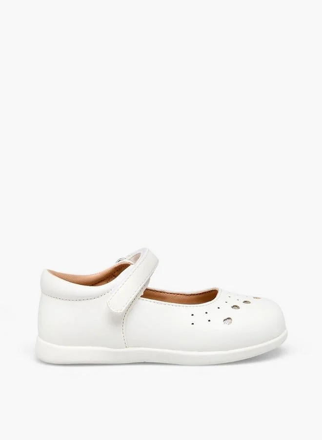 Barefeet Girls Hook & Loop Mary Jane Shoes
