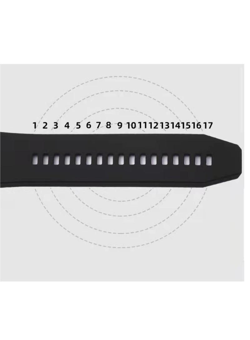 Silicone Bands Compatible with Huawei GT5 46mm/GT5pro 46mm/GT2 Pro 46mm 22mm Watch Strap for GT4 46mm/GT3 Pro 46mm/GT3 46mm/watch4 Pro/Watch Ultimate/Watch3/Watch3 Pro  - Image 5