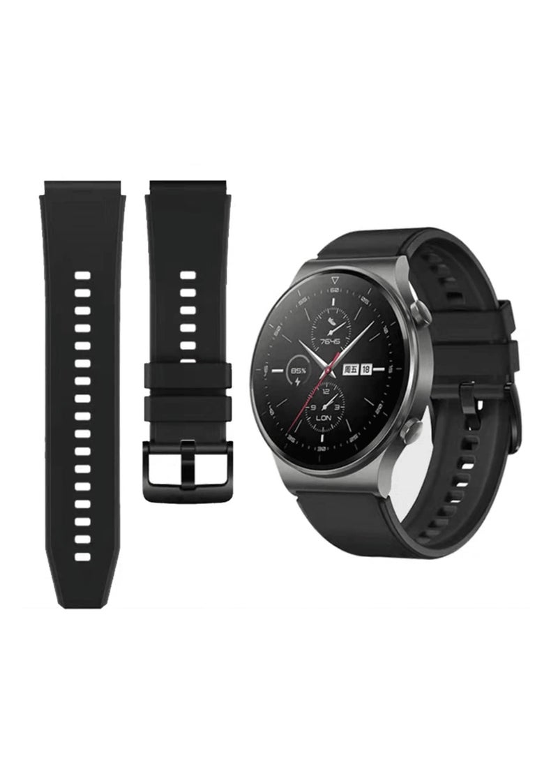 Generic Silicone Bands Compatible with Huawei GT5 46mm/GT5pro 46mm/GT2 Pro 46mm 22mm Watch Strap for GT4 46mm/GT3 Pro 46mm/GT3 46mm/watch4 Pro/Watch Ultimate/Watch3/Watch3 Pro  - Image 1