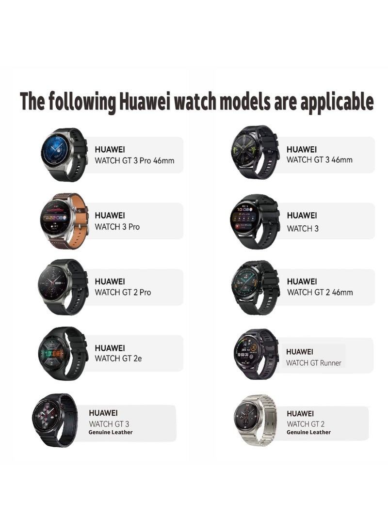 Generic Silicone Bands Compatible with Huawei GT5 46mm/GT5pro 46mm/GT2 Pro 46mm 22mm Watch Strap for GT4 46mm/GT3 Pro 46mm/GT3 46mm/watch4 Pro/Watch Ultimate/Watch3/Watch3 Pro  - Image 2