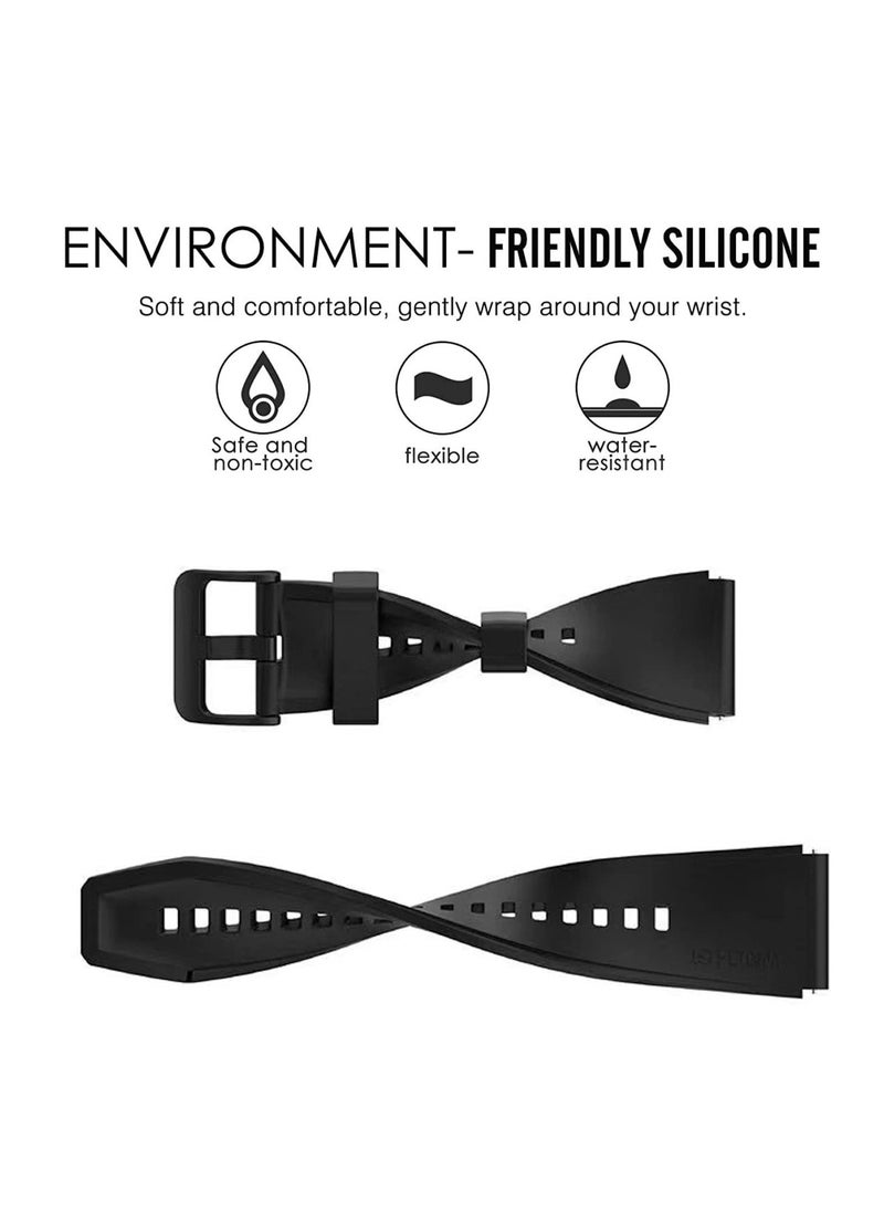 Generic Silicone Bands Compatible with Huawei GT5 46mm/GT5pro 46mm/GT2 Pro 46mm 22mm Watch Strap for GT4 46mm/GT3 Pro 46mm/GT3 46mm/watch4 Pro/Watch Ultimate/Watch3/Watch3 Pro  - Image 3