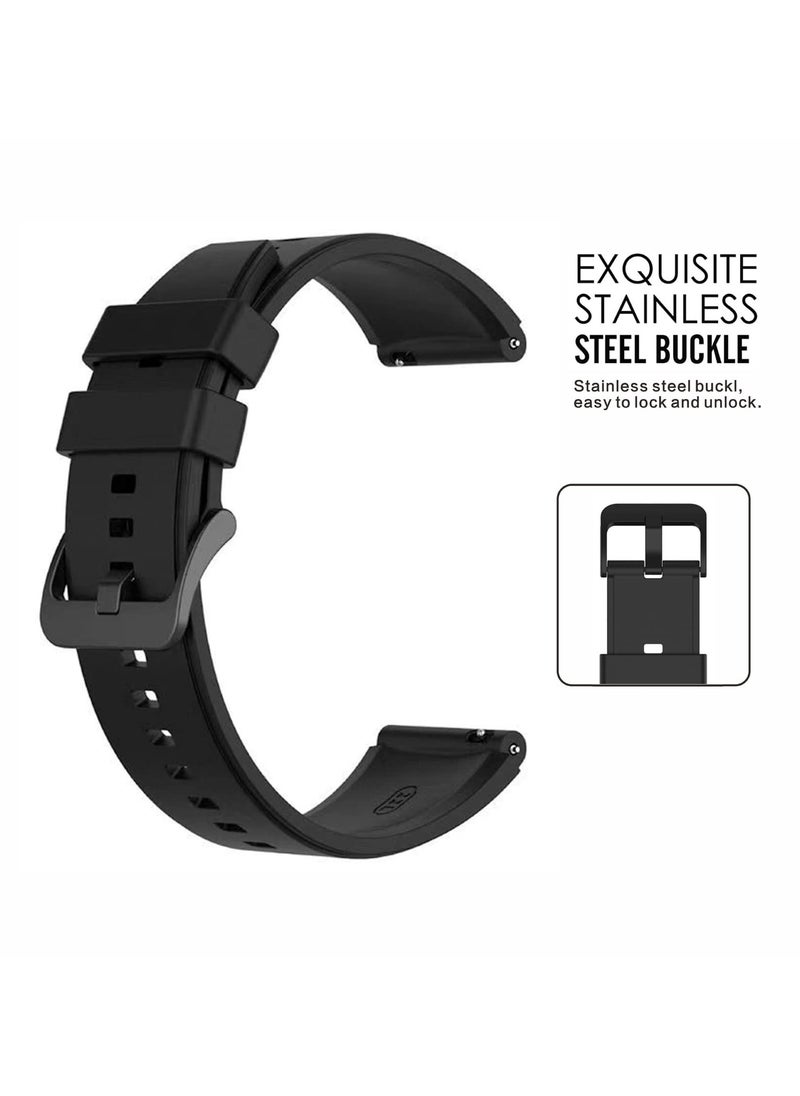 Generic Silicone Bands Compatible with Huawei GT5 46mm/GT5pro 46mm/GT2 Pro 46mm 22mm Watch Strap for GT4 46mm/GT3 Pro 46mm/GT3 46mm/watch4 Pro/Watch Ultimate/Watch3/Watch3 Pro  - Image 4