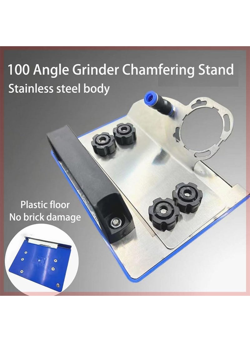 NIKTION NIKTION 45 Degree Angle Tile Chamfering Tool Angle Grinder Stand for Tile 45 Chamfer Cutting Ceramic Tiles Stone Marble Granite Wood Cutting Aluminum Alloy Grinder Tool Chamfer Tile Cutter Tool  - Image 5