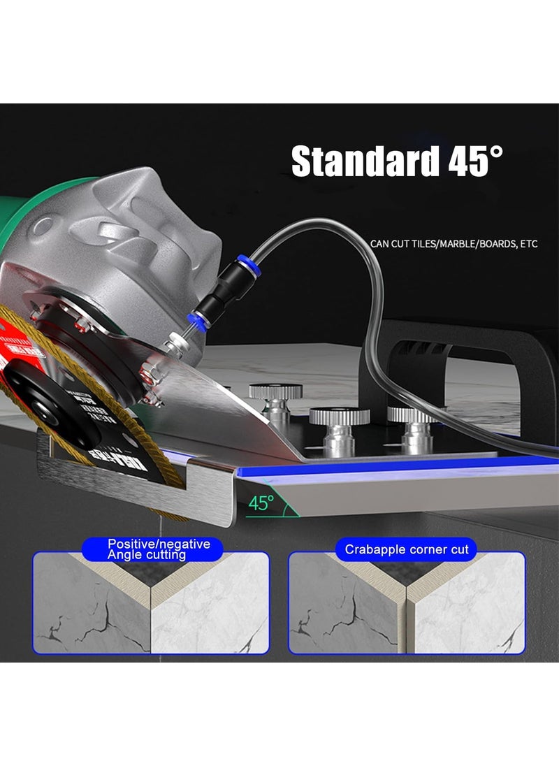 NIKTION NIKTION 45 Degree Angle Tile Chamfering Tool Angle Grinder Stand for Tile 45 Chamfer Cutting Ceramic Tiles Stone Marble Granite Wood Cutting Aluminum Alloy Grinder Tool Chamfer Tile Cutter Tool  - Image 4