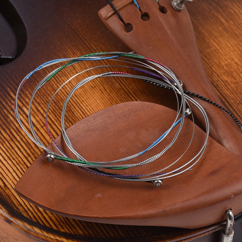 4 PCS Violin Strings for 1/4-1/8 Violins Aluminium Alloy Wound Universal Full Set (GDAE) Fiddle String - Image 2