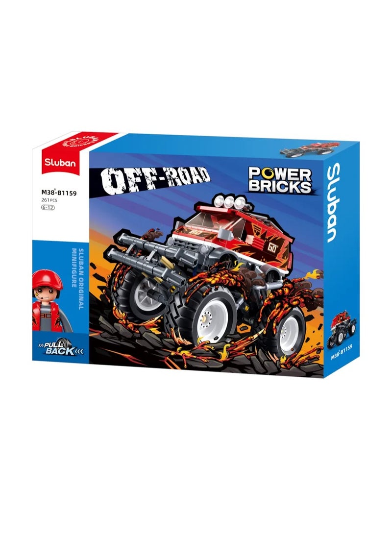 sluban - Volcanic racing car construction game 