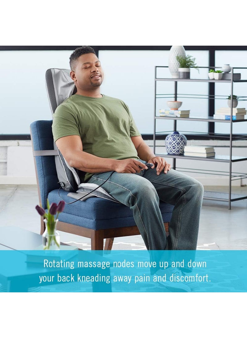 HoMedics HoMedics Gentle Touch Gel Deluxe Shiatsu Neck Shoulder and Back Massage Cushion with Heat with Deep Kneading Shiatsu Massage and Air Compression  - Image 5