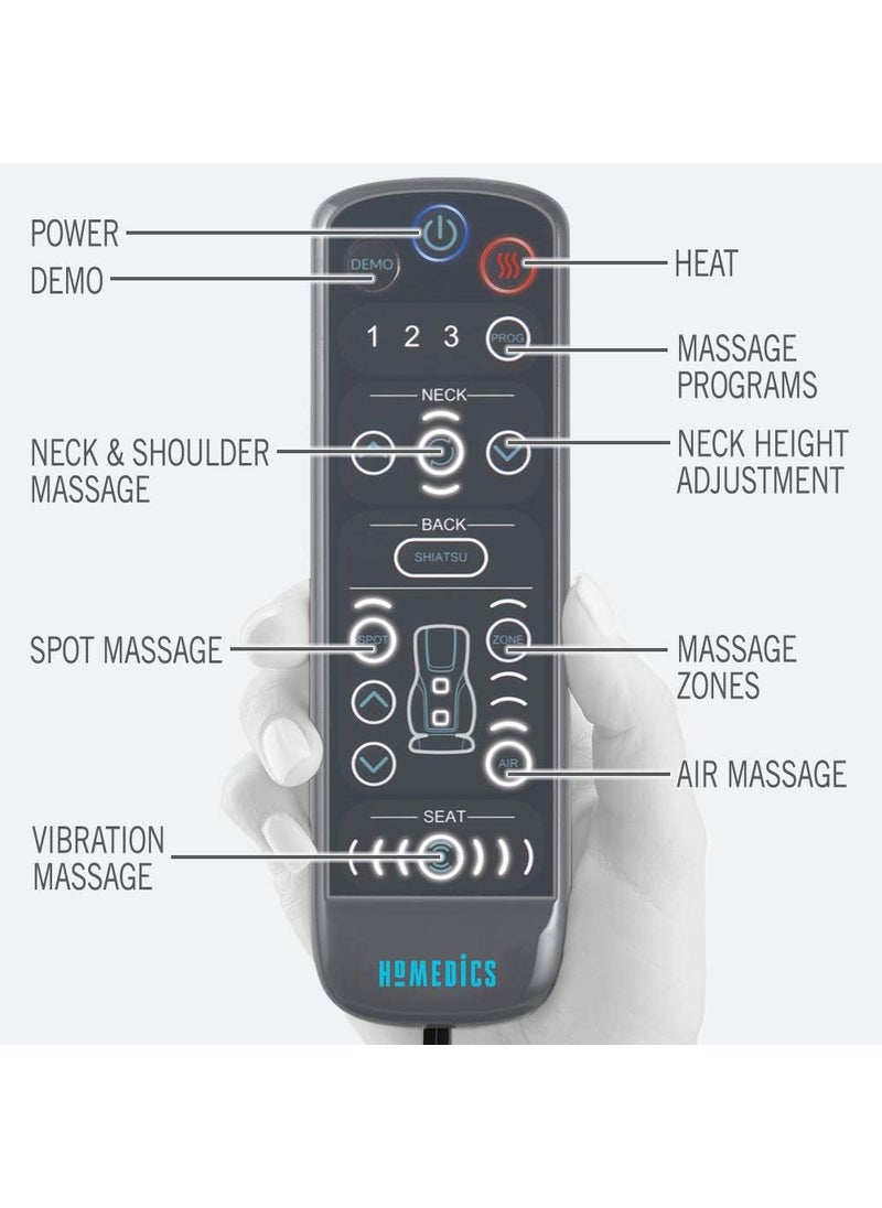 HoMedics HoMedics Gentle Touch Gel Deluxe Shiatsu Neck Shoulder and Back Massage Cushion with Heat with Deep Kneading Shiatsu Massage and Air Compression  - Image 2