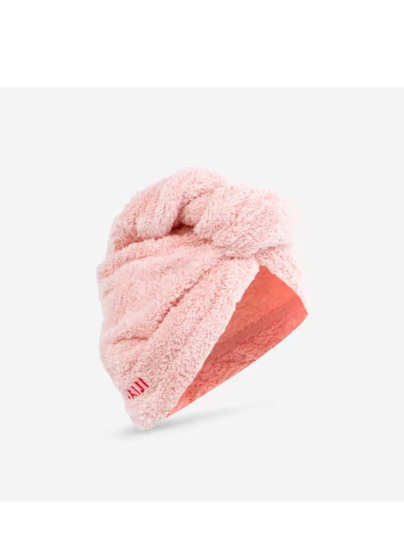 NABAIJI - Swimming Soft Microfibre Hair Towel – Quick Drying, Super Absorbent, Light Pink – Ideal for Post-Swim or Bath Use – Soft & Gentle on Hair - Image 1