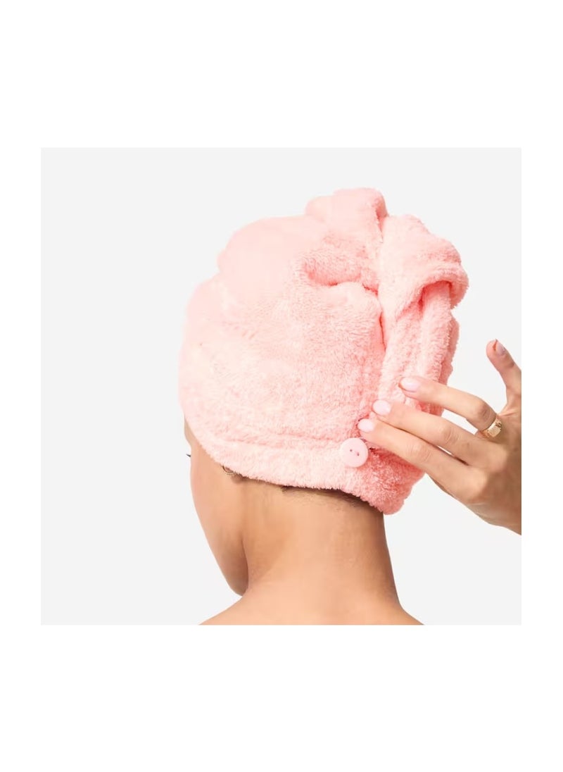 NABAIJI - Swimming Soft Microfibre Hair Towel – Quick Drying, Super Absorbent, Light Pink – Ideal for Post-Swim or Bath Use – Soft & Gentle on Hair - Image 1