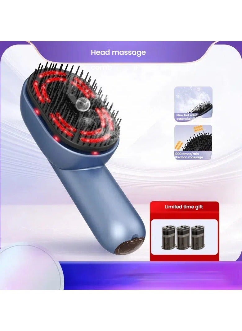general Portable Red Light Electric Massage Comb, Head Massage + Red Light Hair Care + Hair Comb 3-in-1 Magic Tool - Image 4