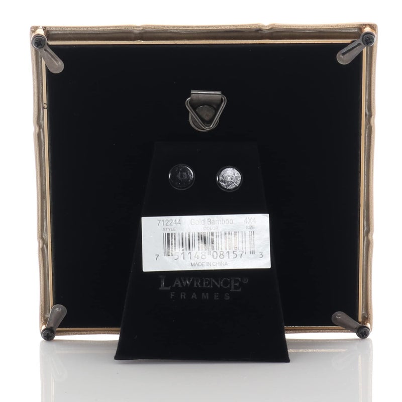 Lawrence Frames Bamboo Design Metal Frame  4x4  Gold - Image 4